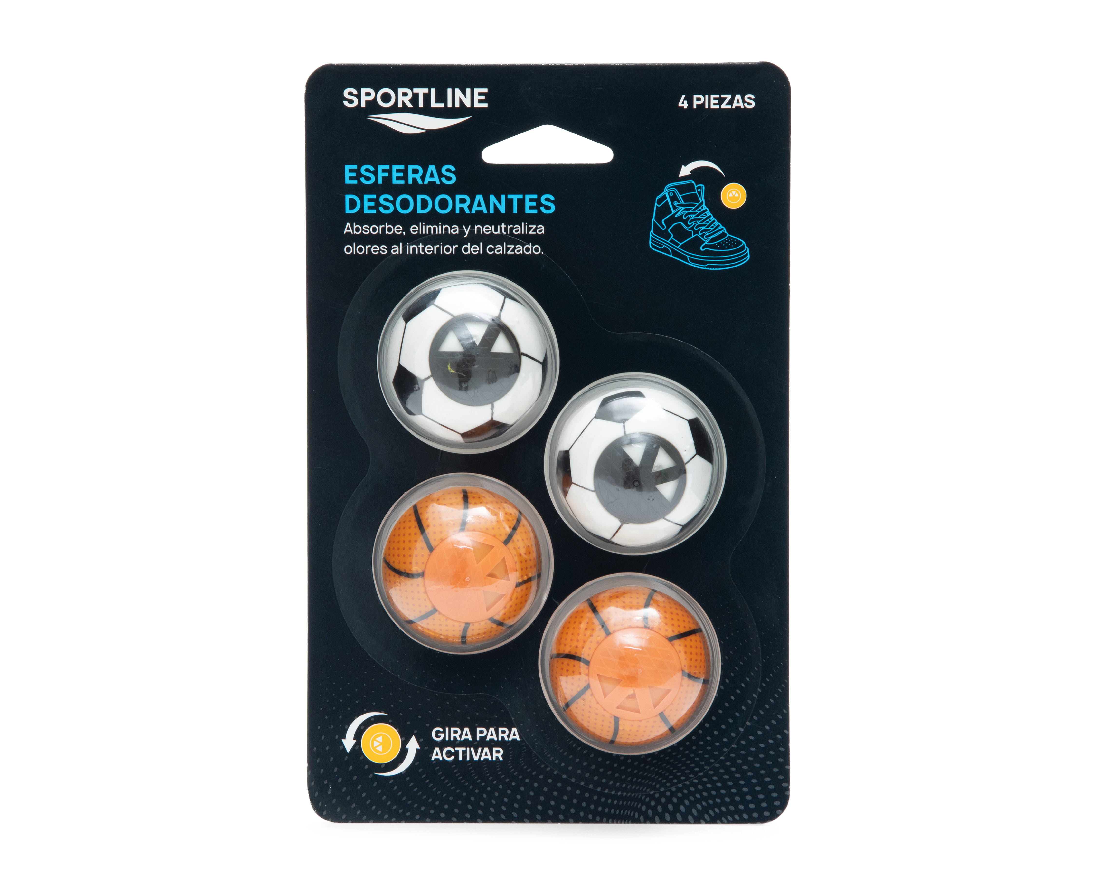 Esferas Desodorantes para Calzado Sportline 4 Piezas