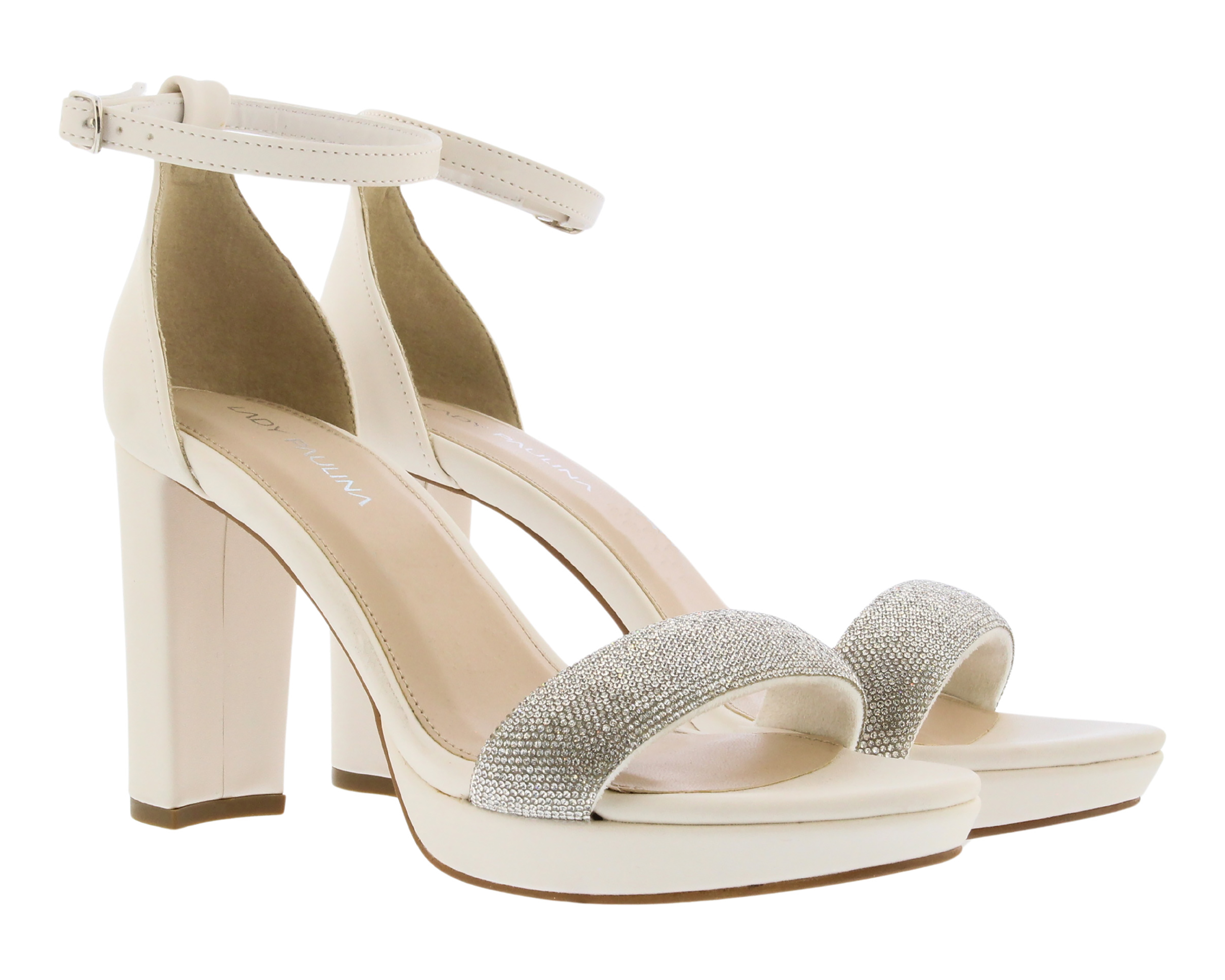 Foto 2 pulgar | Foto 1 | Sandalias de Tacón Lady Paulina para Mujer