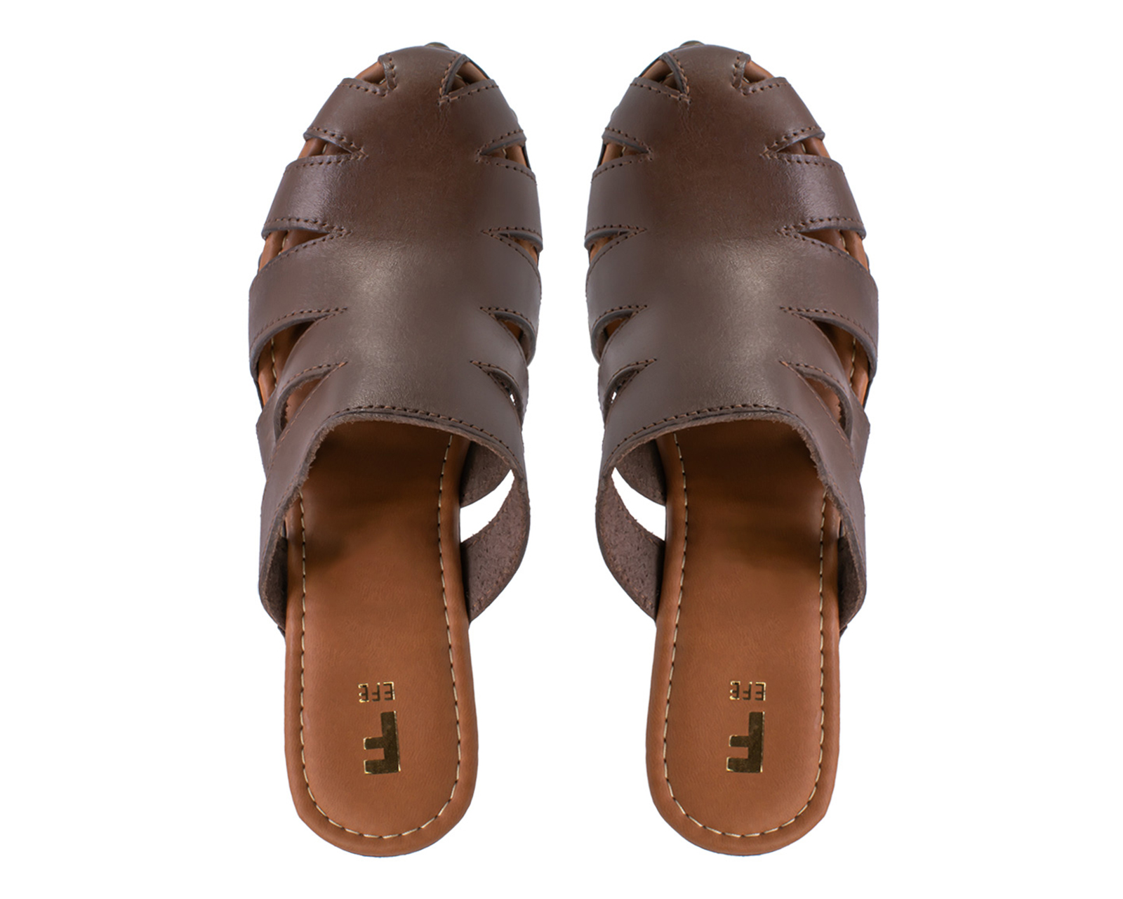 Foto 4 pulgar | Foto 3 | Sandalias de Tacón Calzado EFE de Piel para Mujer