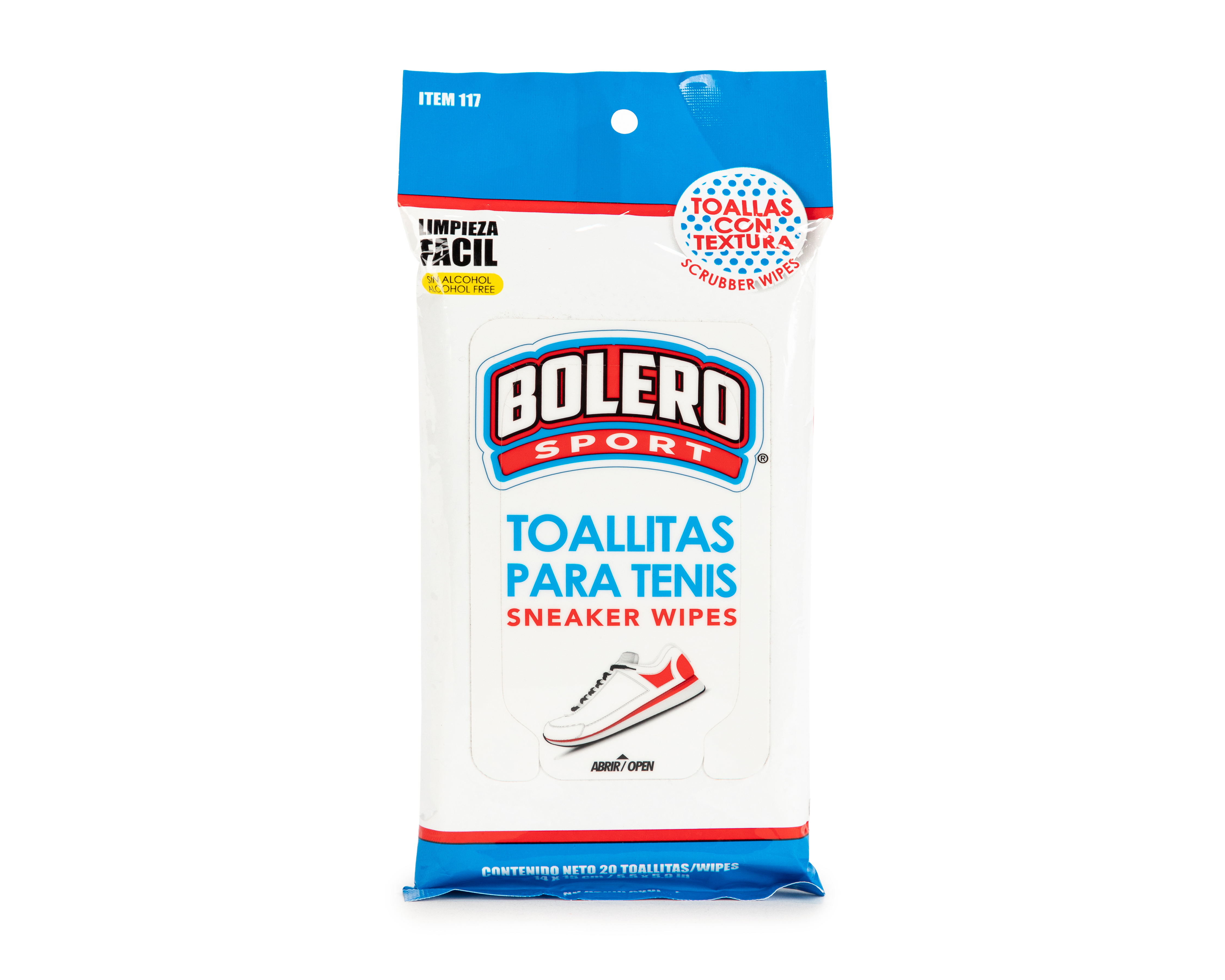 Foto 2 pulgar | Foto 1 | Toallitas para Tenis Bolero Sport 20 Piezas
