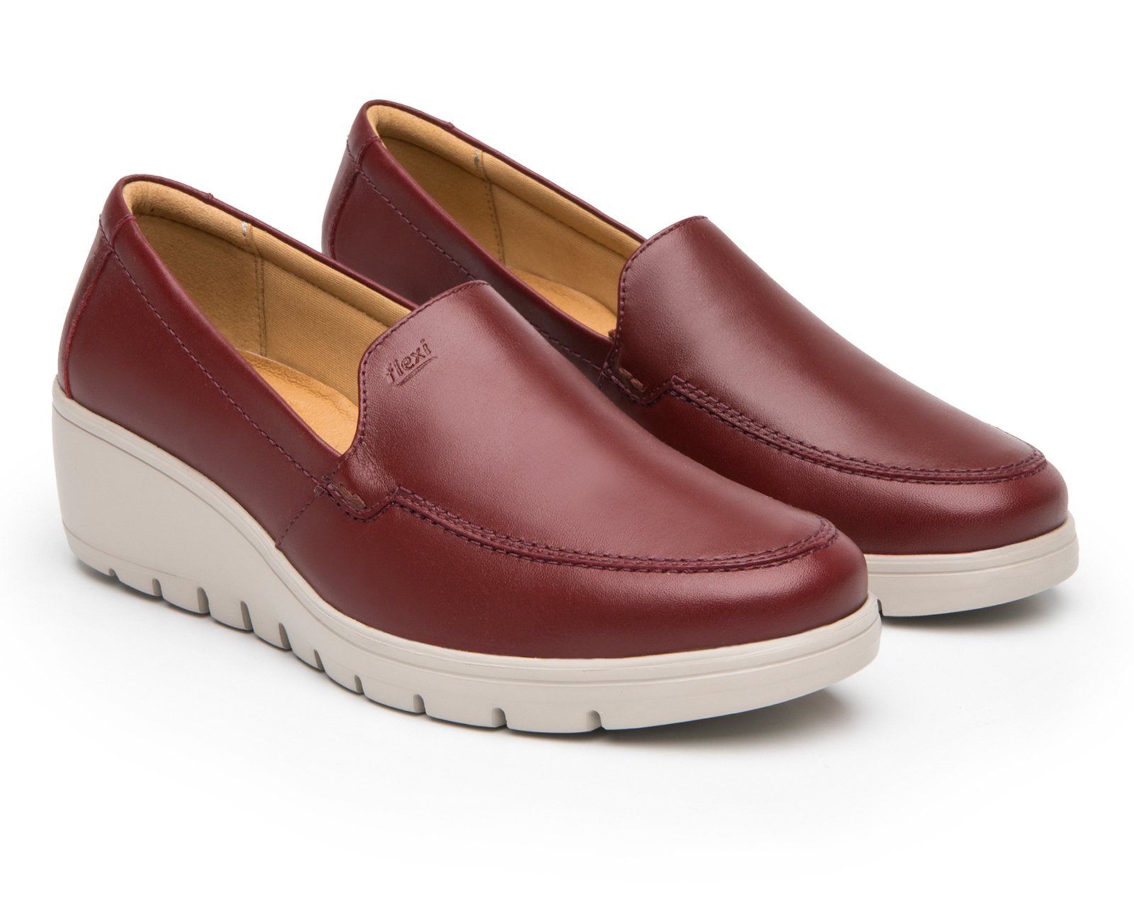 Zapatos Confort Flexi de Piel para Mujer