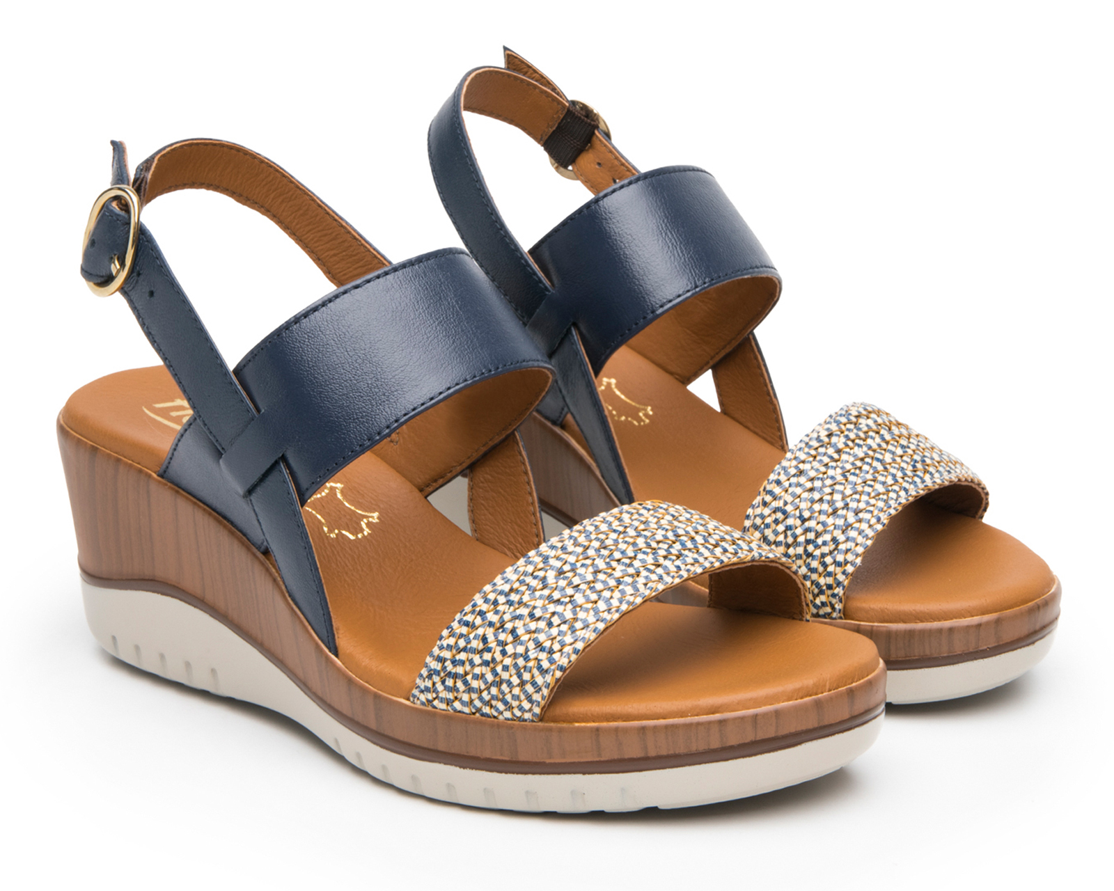 Foto 2 pulgar | Foto 1 | Sandalias Confort Flexi de Piel para Mujer