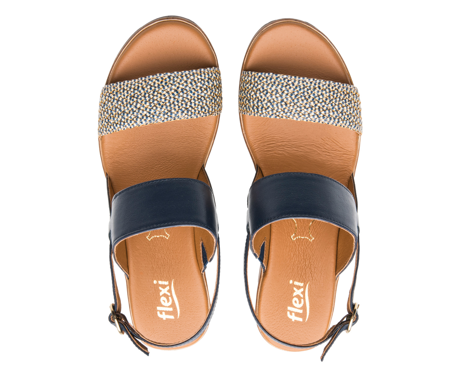 Foto 4 pulgar | Foto 3 | Sandalias Confort Flexi de Piel para Mujer