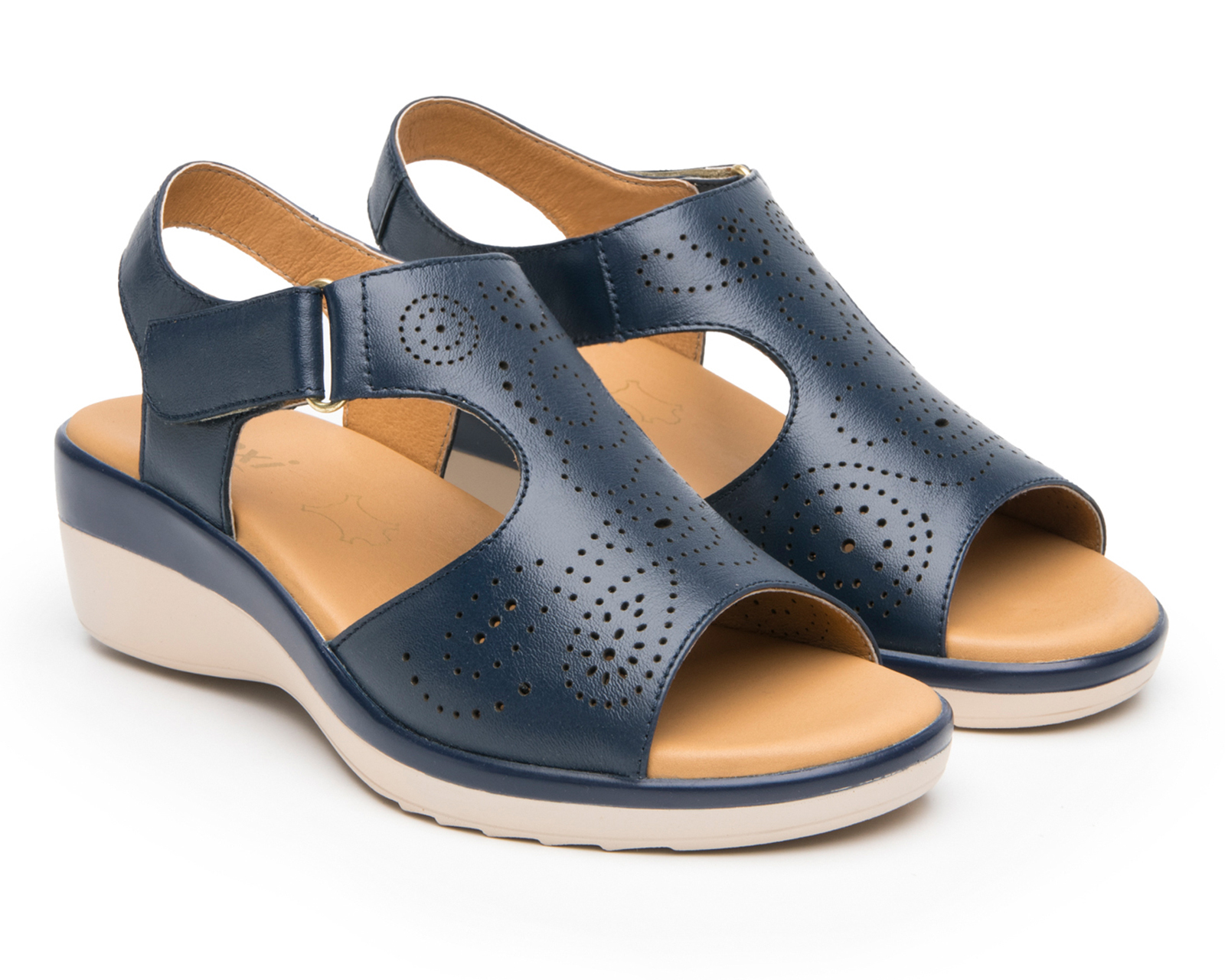 Foto 2 pulgar | Foto 1 | Sandalias Casuales Flexi de Piel para Mujer