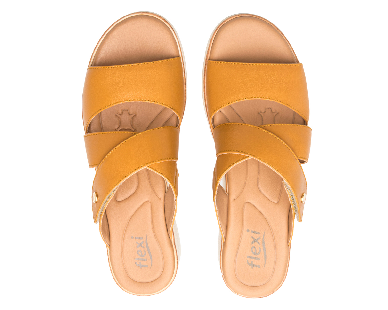 Foto 4 pulgar | Foto 3 | Sandalias Confort Flexi de Piel para Mujer