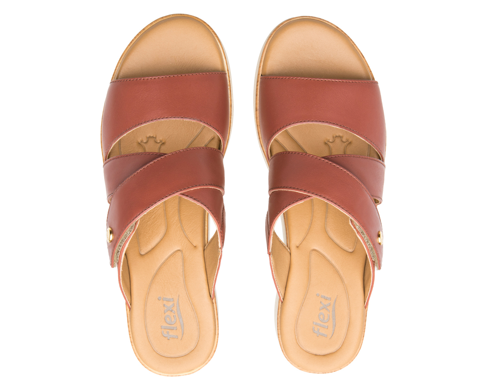 Foto 4 pulgar | Foto 3 | Sandalias Confort Flexi de Piel para Mujer