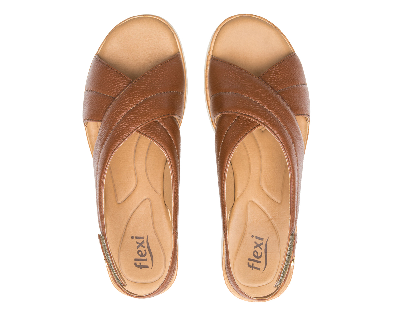 Foto 4 pulgar | Foto 3 | Sandalias Confort Flexi de Piel para Mujer