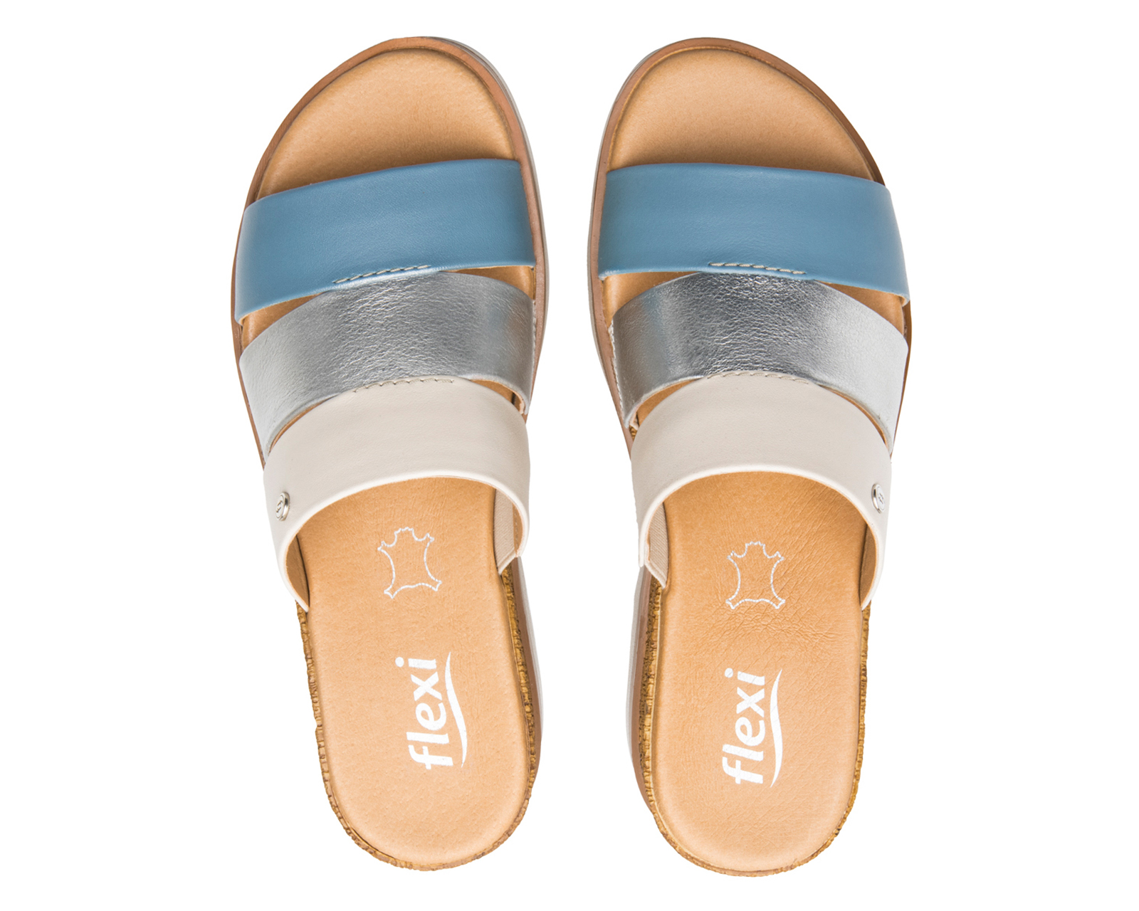 Foto 4 pulgar | Foto 3 | Sandalias Casuales Flexi de Piel para Mujer