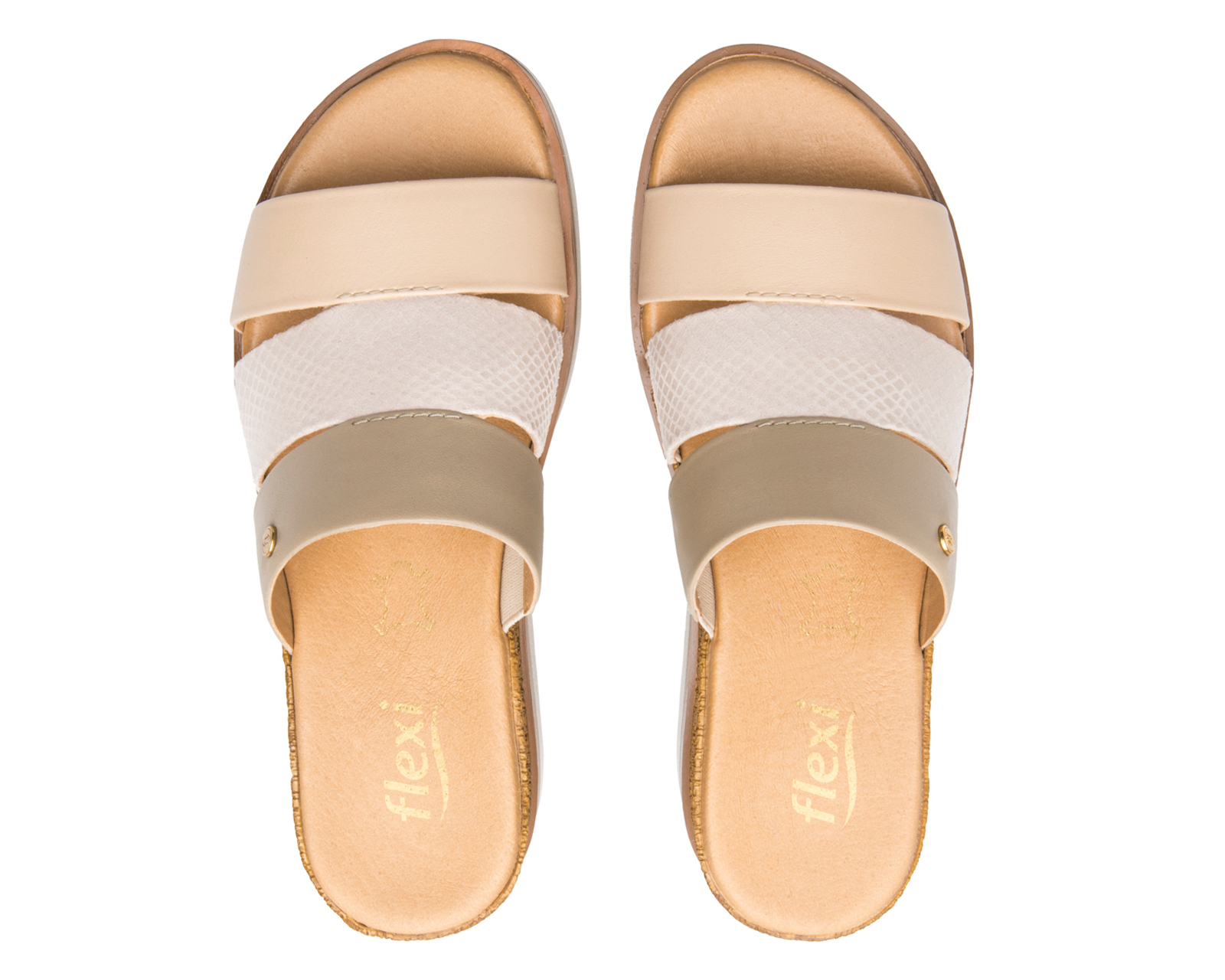 Foto 4 pulgar | Foto 3 | Sandalias Confort Flexi de Piel para Mujer