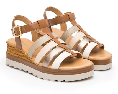 Foto 1 | Foto 1 | Sandalias Casuales Flexi de Piel para Mujer