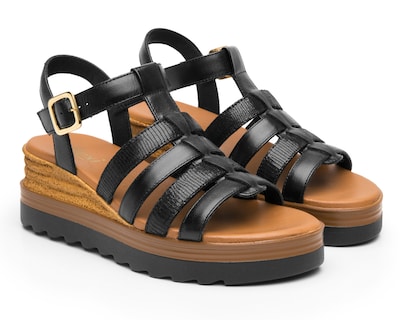 Foto 1 | Foto 1 | Sandalias Confort Flexi de Piel para Mujer