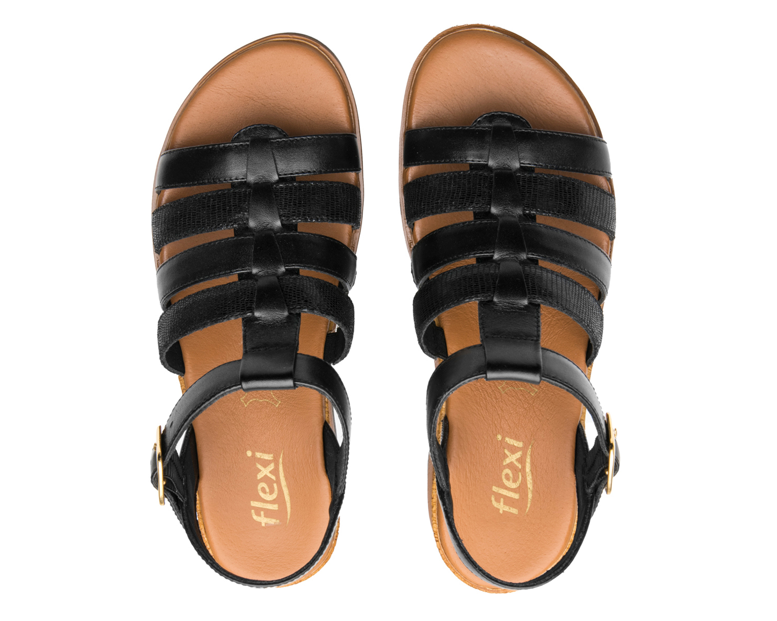 Foto 4 pulgar | Foto 3 | Sandalias Confort Flexi de Piel para Mujer