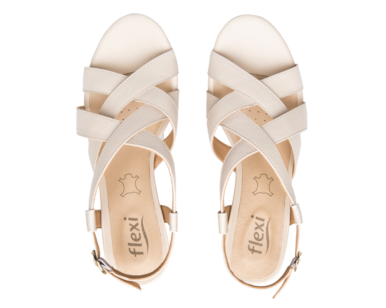 Foto 4 pulgar | Foto 3 | Sandalias Casuales Flexi de Piel para Mujer