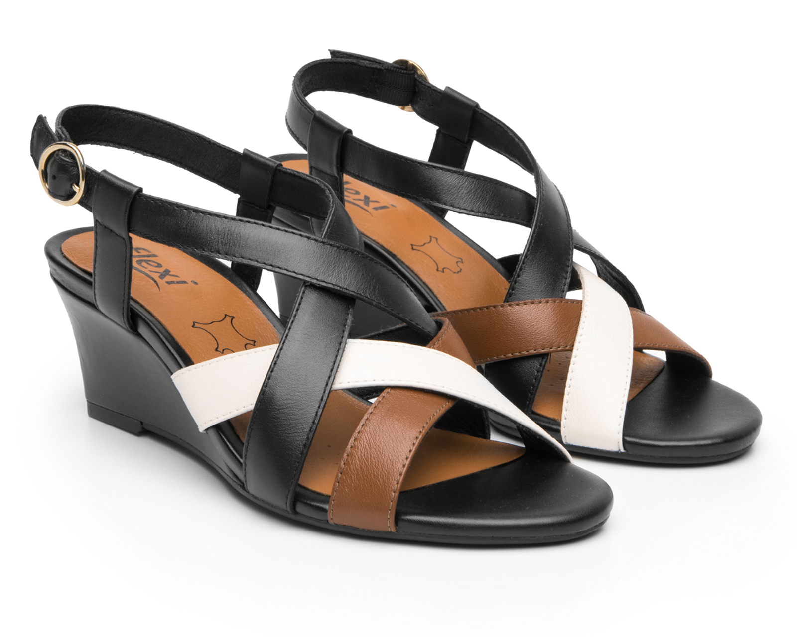 Sandalias Confort Flexi de Piel para Mujer