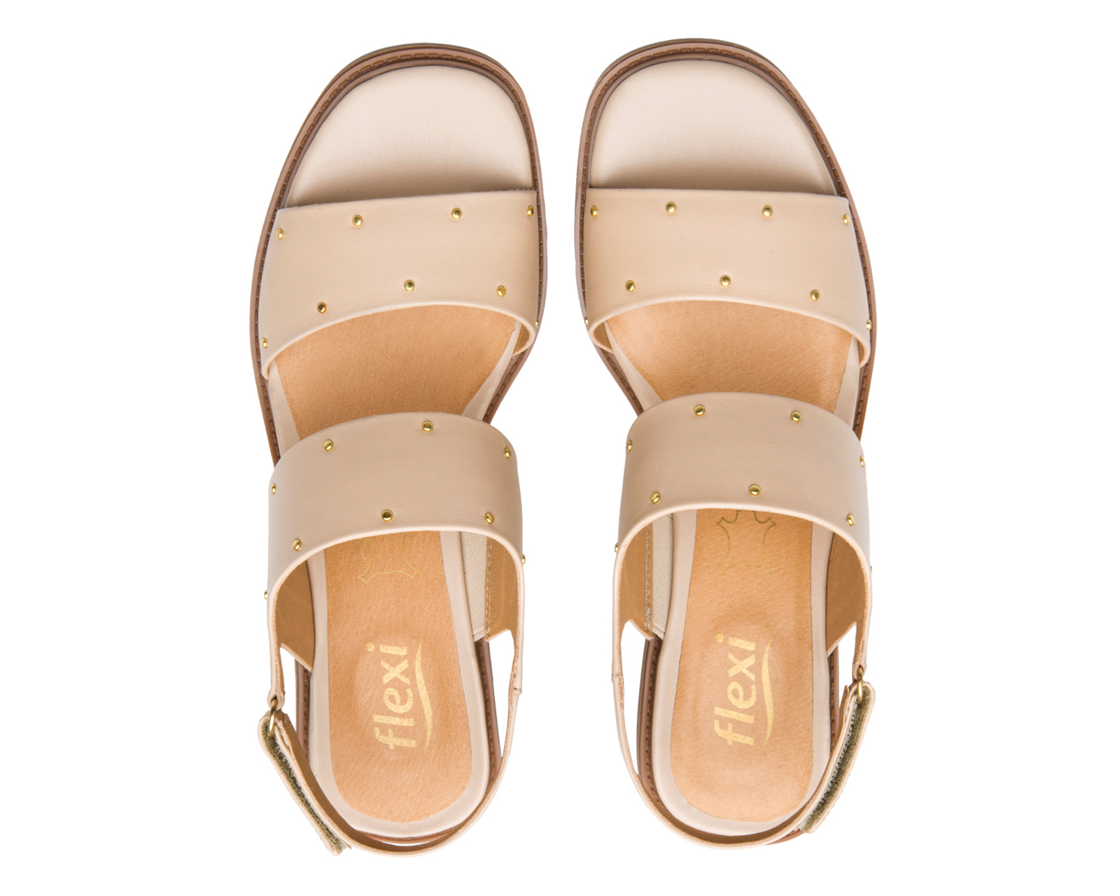 Foto 4 pulgar | Foto 3 | Sandalias de Tacón Flexi de Piel para Mujer
