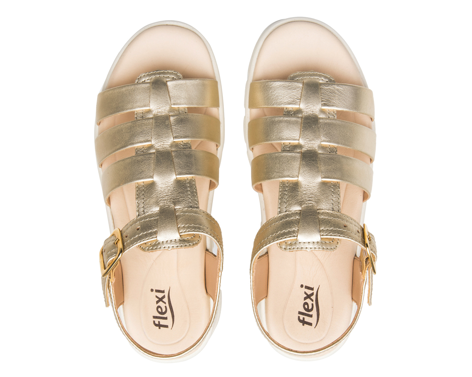 Foto 3 | Foto 3 | Sandalias Casuales Flexi de Piel para Mujer