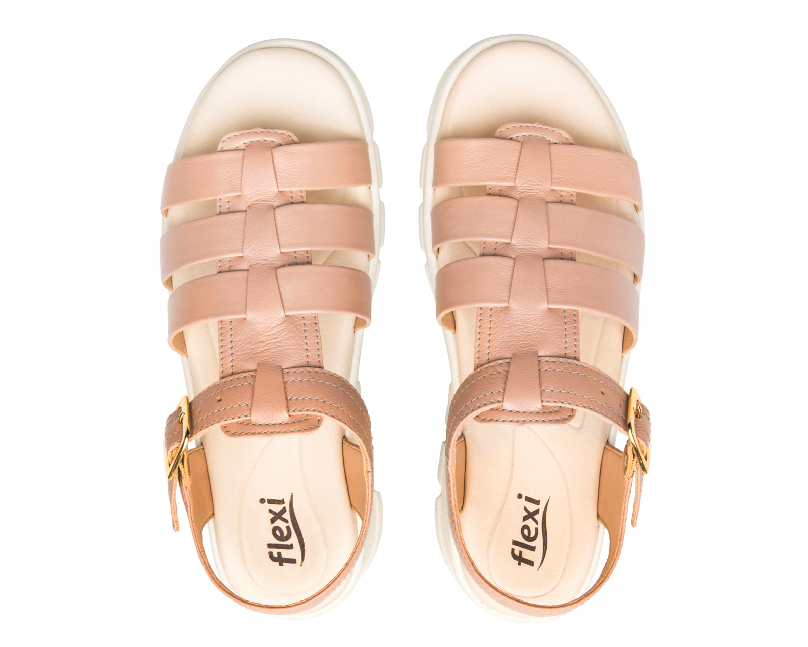 Foto 3 | Foto 3 | Sandalias Confort Flexi de Piel para Mujer