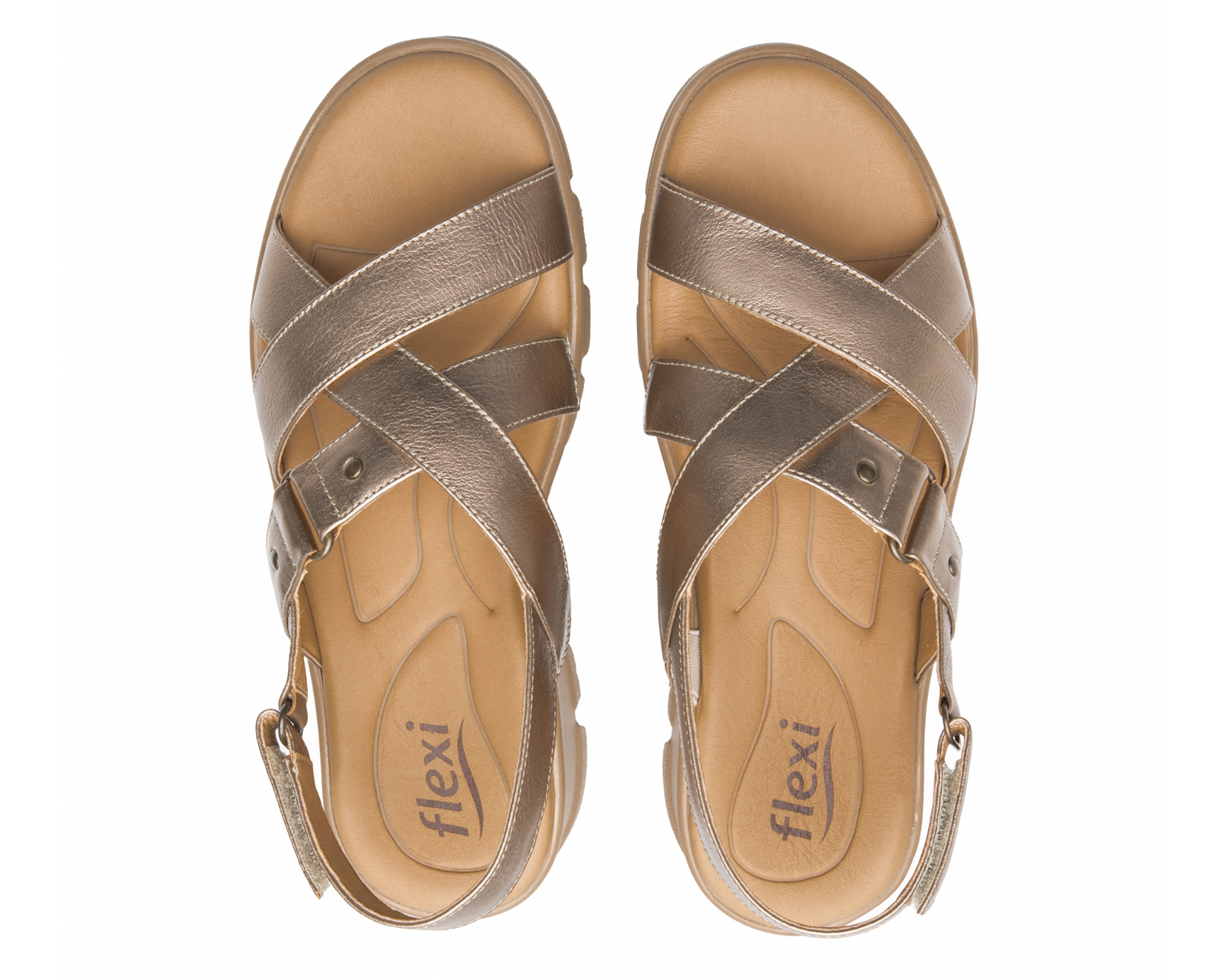 Foto 4 pulgar | Foto 3 | Sandalias Casuales Flexi de Piel para Mujer