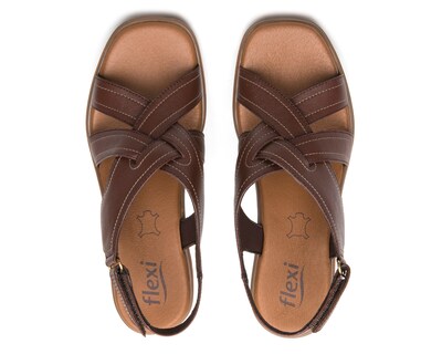 Foto 3 | Foto 3 | Sandalias Confort Flexi de Piel para Mujer