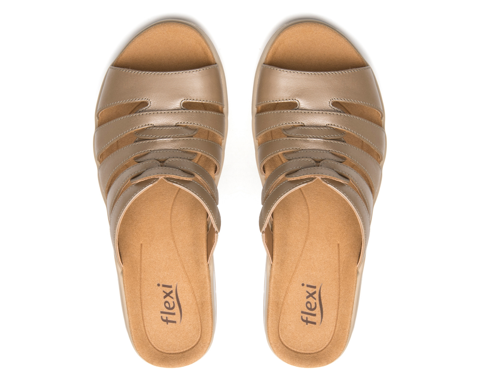 Foto 4 pulgar | Foto 3 | Sandalias Confort Flexi de Piel para Mujer