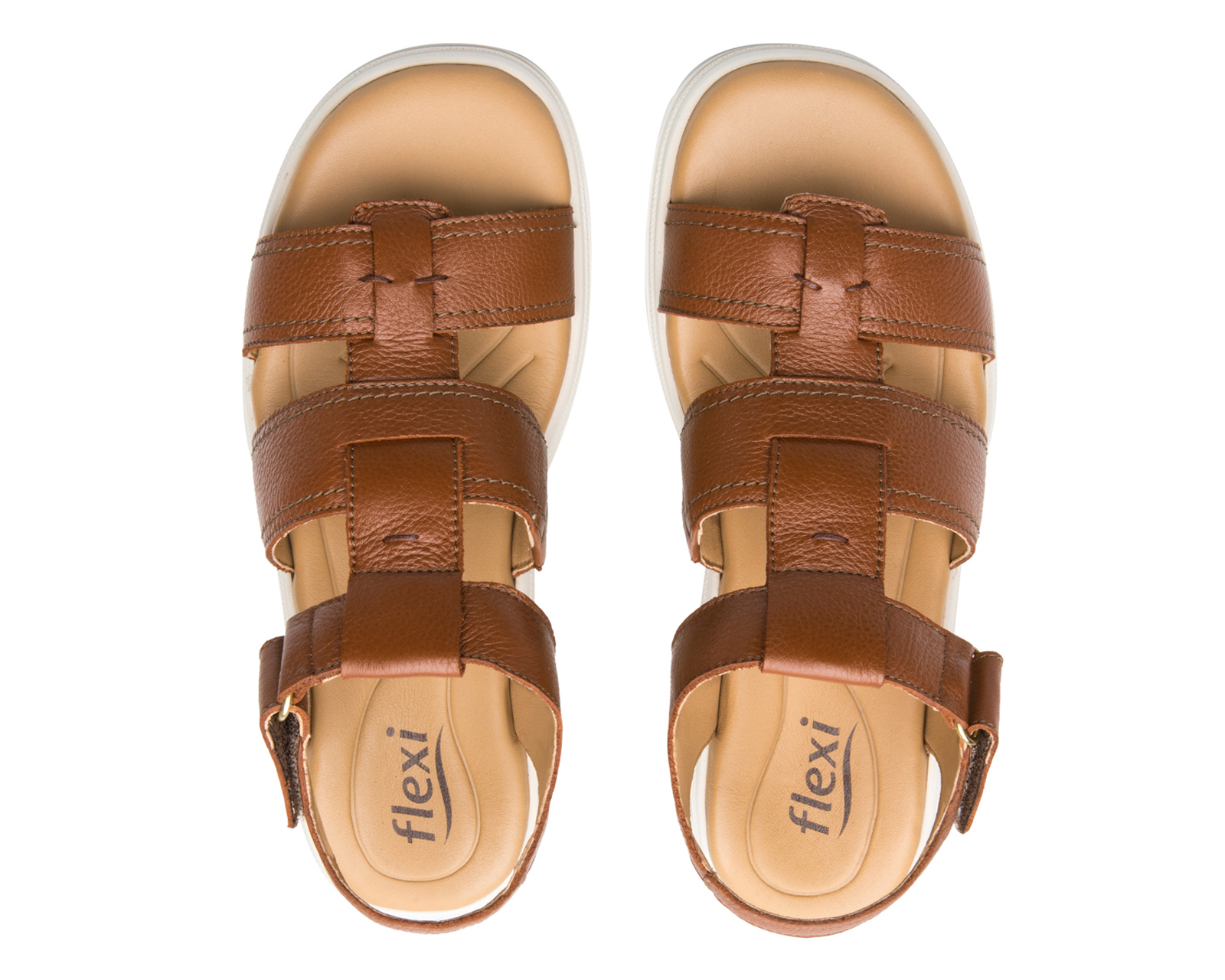 Foto 4 pulgar | Foto 3 | Sandalias Casuales Flexi de Piel para Mujer