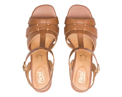 Foto 3 | Foto 3 | Sandalias de Tacón Flexi de Piel para Mujer