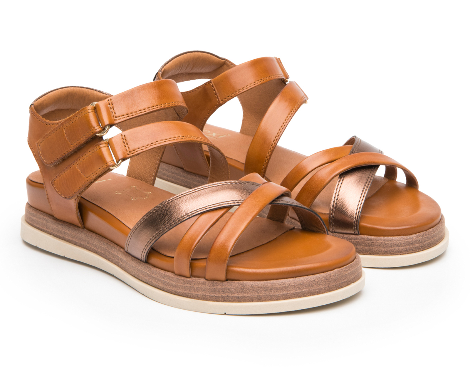 Sandalias Casuales Flexi de Piel para Mujer