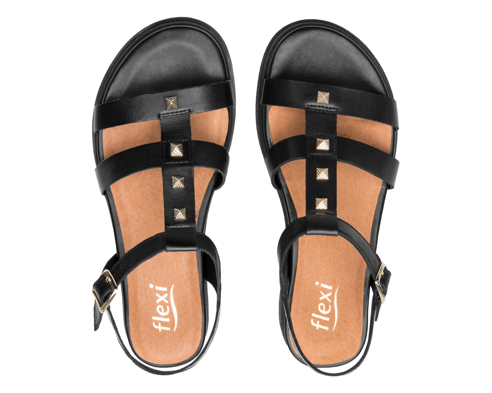 Foto 4 pulgar | Foto 3 | Sandalias Casuales Flexi de Piel para Mujer