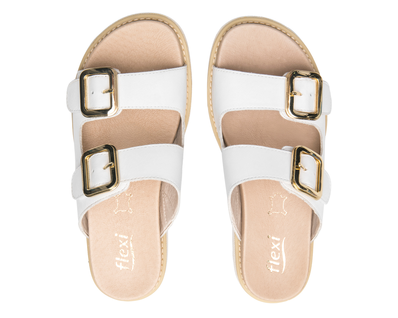 Foto 4 pulgar | Foto 3 | Sandalias Casuales Flexi de Piel para Mujer