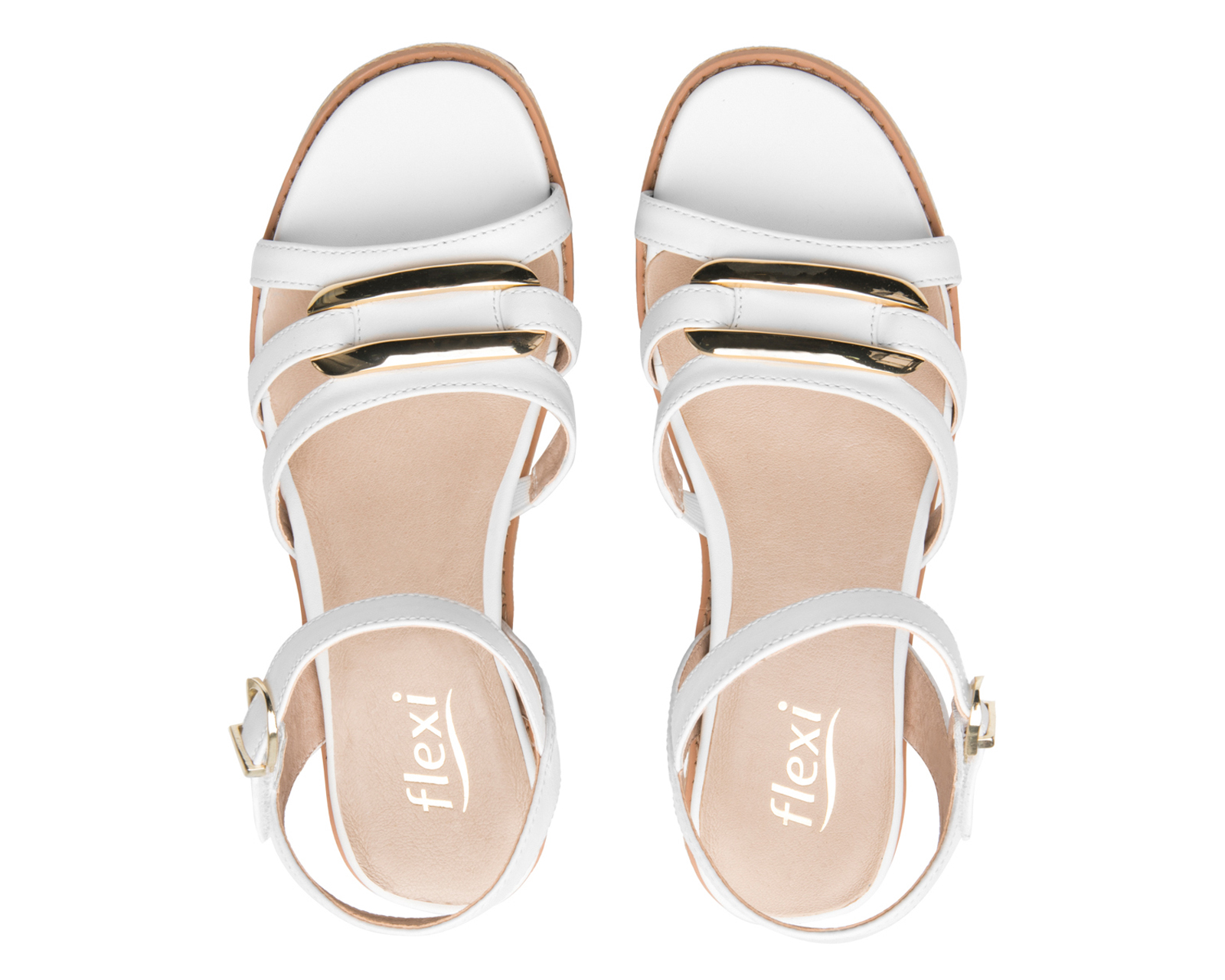 Foto 4 pulgar | Foto 3 | Sandalias Casuales Flexi de Piel para Mujer