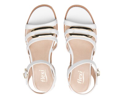 Foto 3 | Foto 3 | Sandalias Casuales Flexi de Piel para Mujer