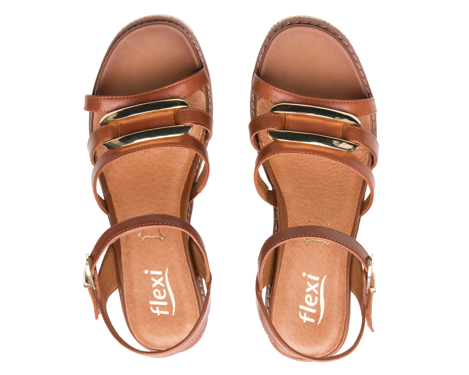 Foto 4 pulgar | Foto 3 | Sandalias Casuales Flexi de Piel para Mujer