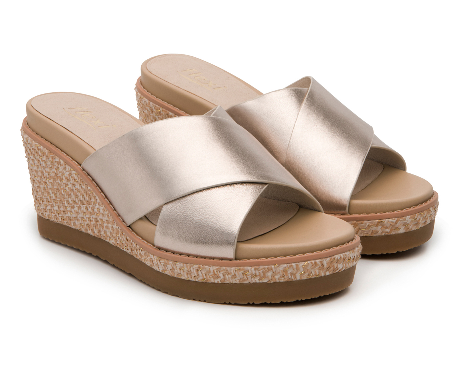 Foto 2 pulgar | Foto 1 | Sandalias Casuales Flexi de Piel para Mujer
