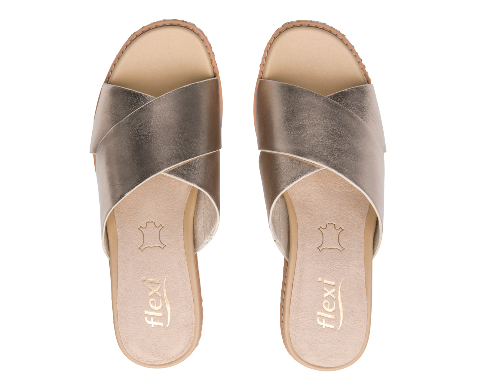 Foto 4 pulgar | Foto 3 | Sandalias Casuales Flexi de Piel para Mujer