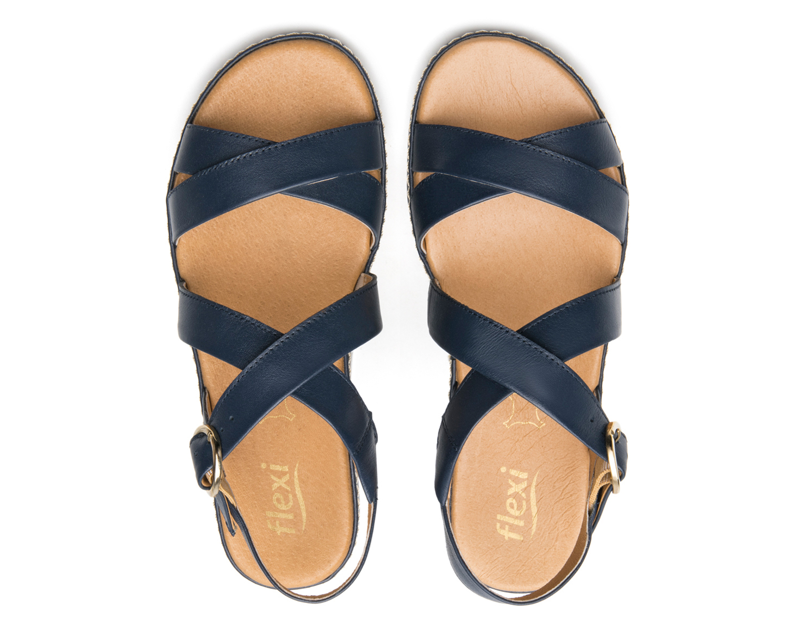 Foto 4 pulgar | Foto 3 | Sandalias Confort Flexi de Piel para Mujer