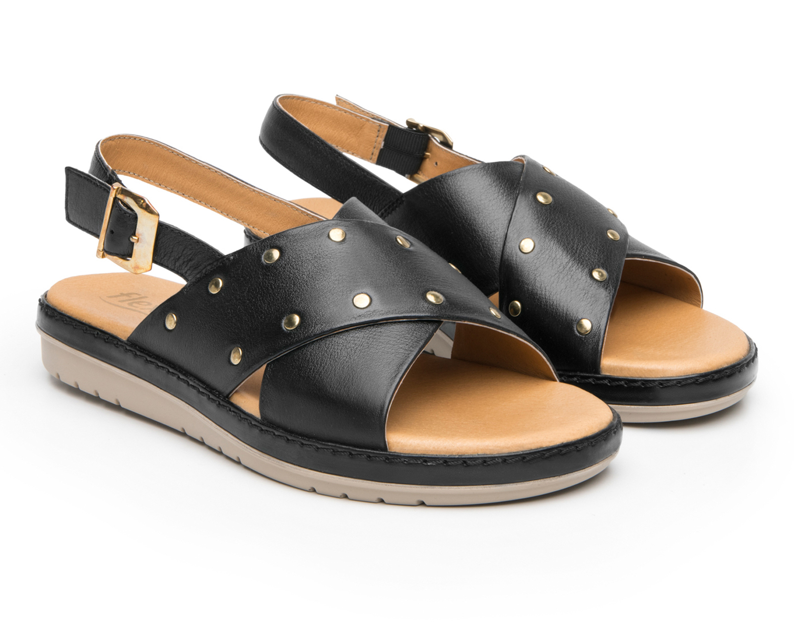 Sandalias Casuales Flexi de Piel para Mujer