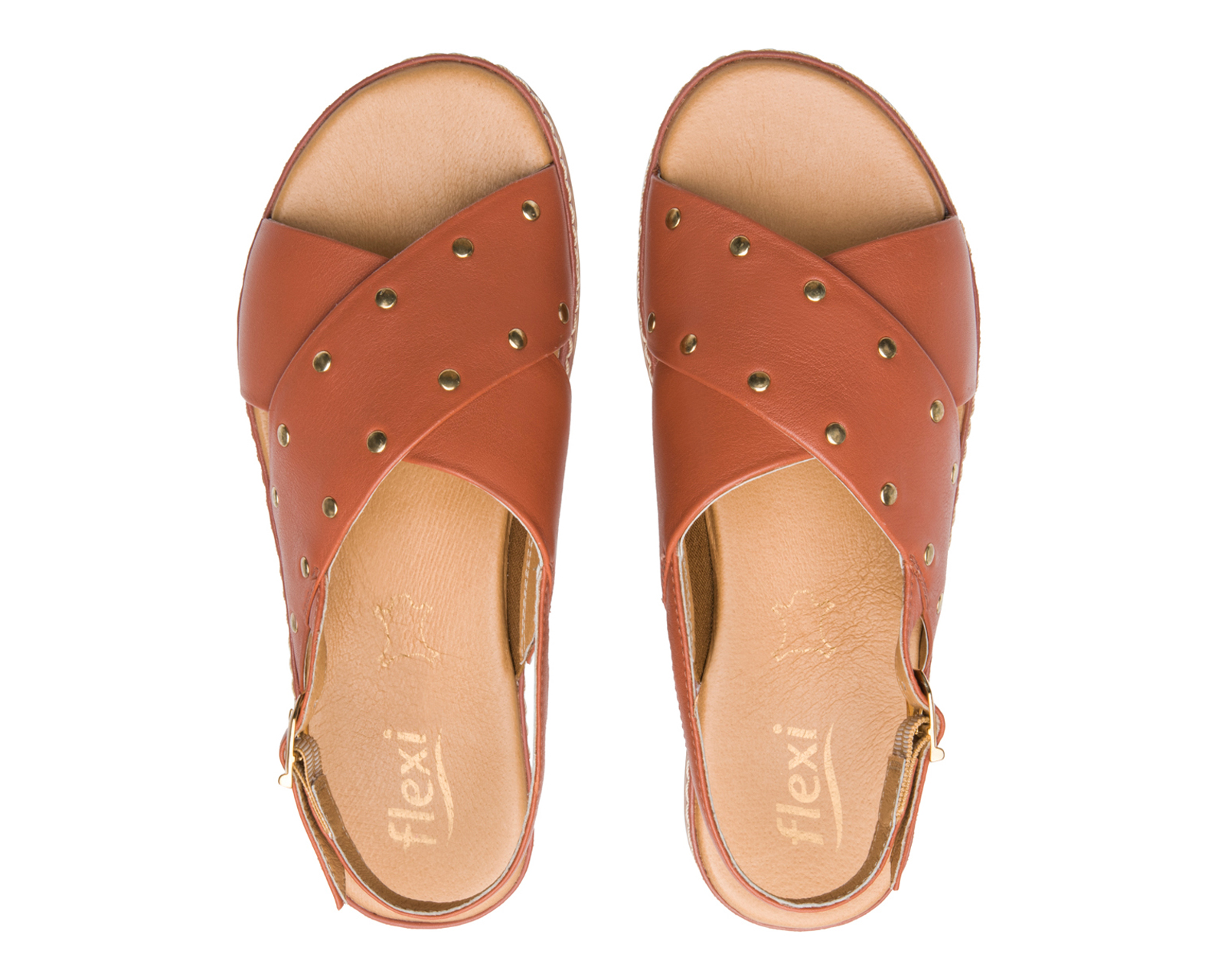 Foto 4 pulgar | Foto 3 | Sandalias Confort Flexi de Piel para Mujer