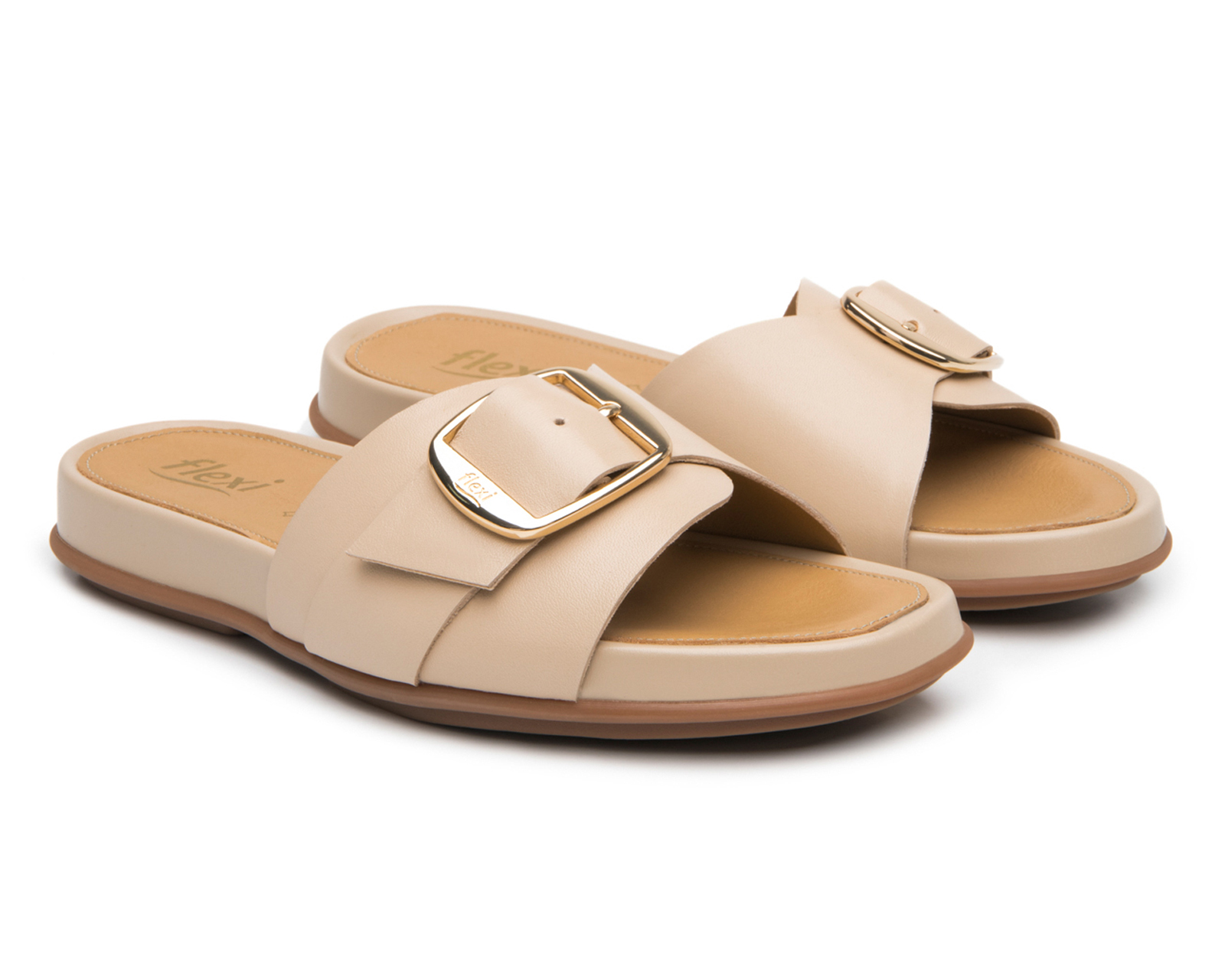 Sandalias Confort Flexi de Piel para Mujer