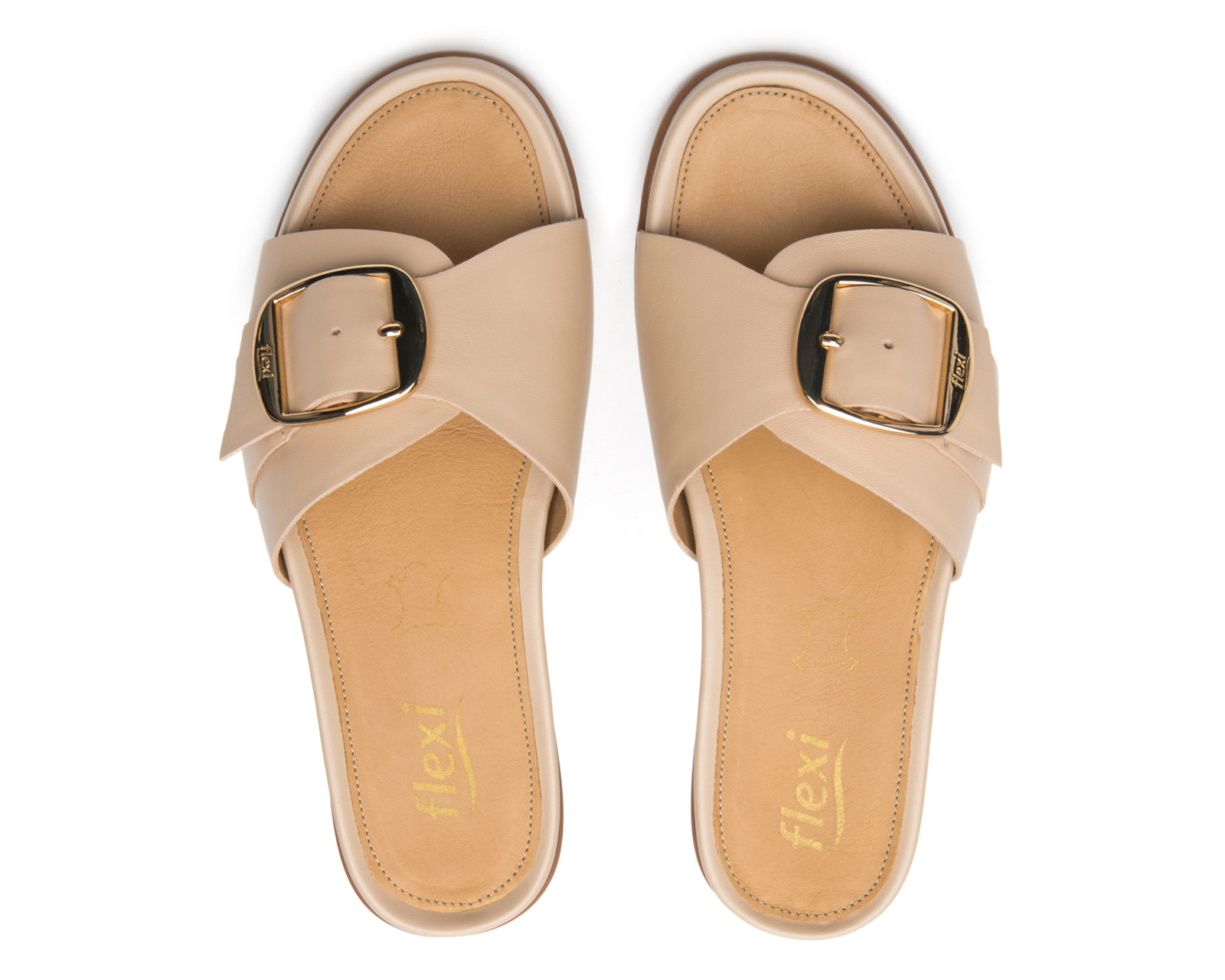 Foto 4 pulgar | Foto 3 | Sandalias Confort Flexi de Piel para Mujer