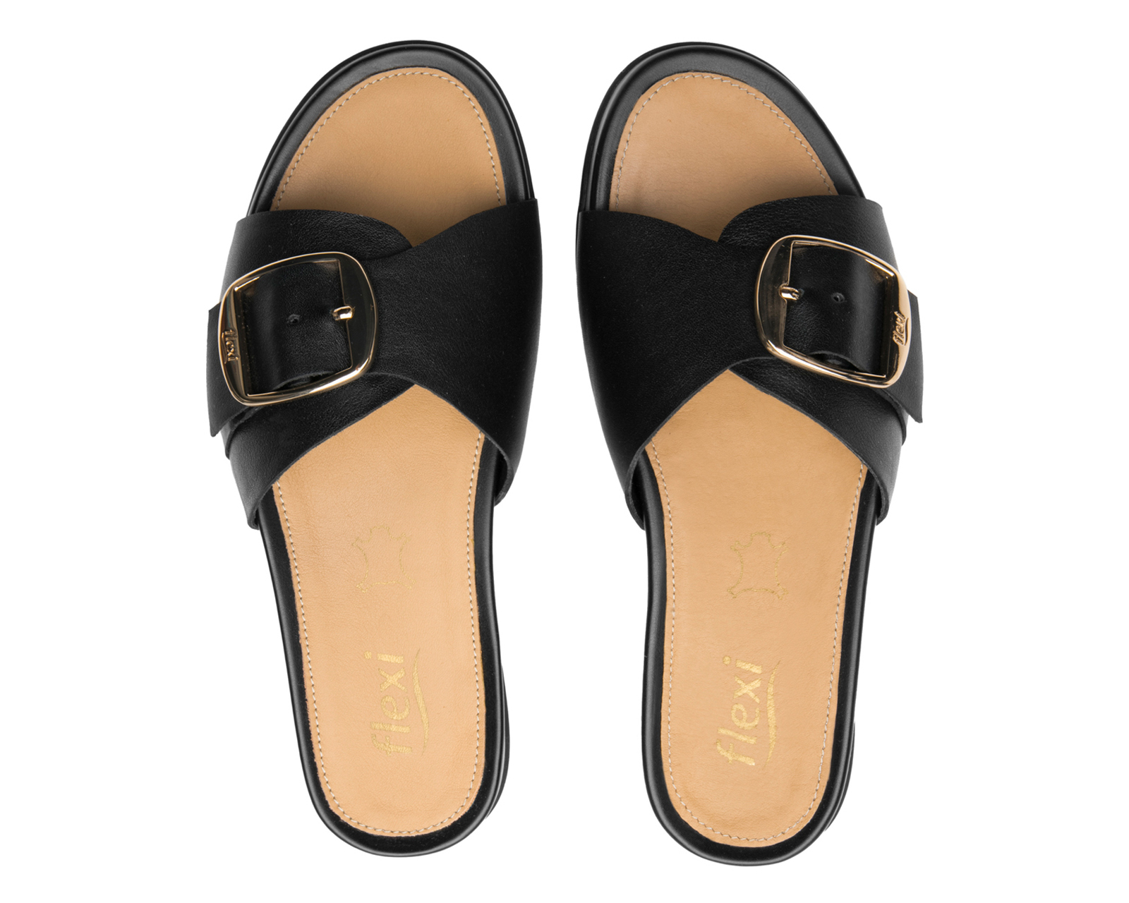 Foto 4 pulgar | Foto 3 | Sandalias Confort Flexi de Piel para Mujer