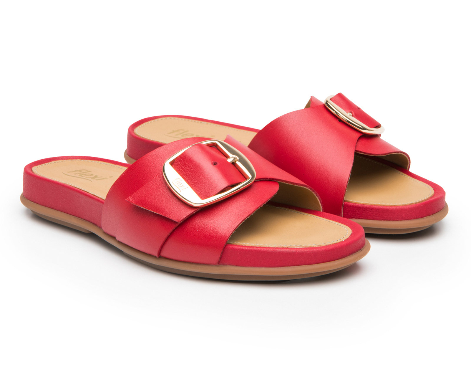 Foto 2 pulgar | Foto 1 | Sandalias Confort Flexi de Piel para Mujer