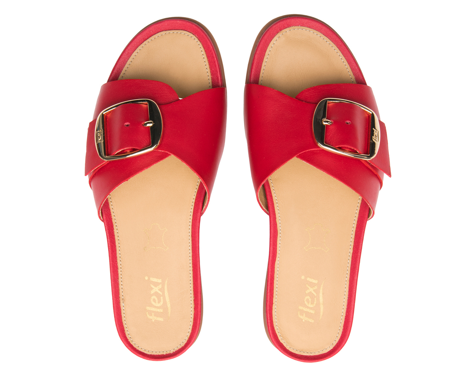 Foto 4 pulgar | Foto 3 | Sandalias Confort Flexi de Piel para Mujer