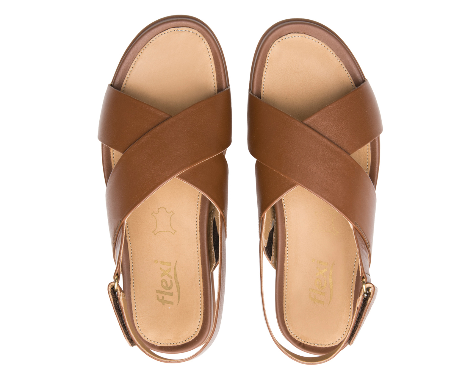 Foto 4 pulgar | Foto 3 | Sandalias Casuales Flexi de Piel para Mujer