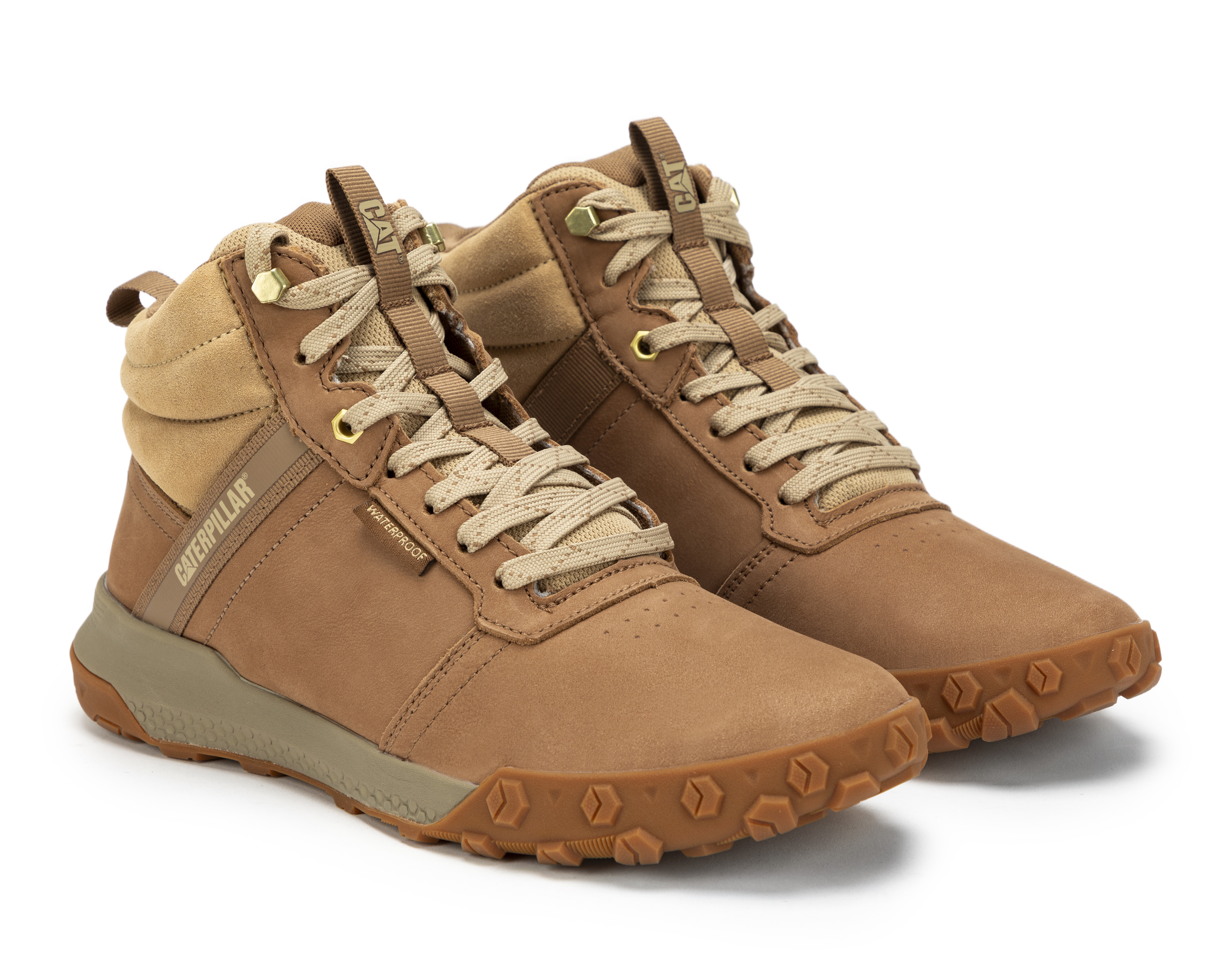 Foto 2 pulgar | Foto 1 | Tenis CAT Hex Ready Mid de Piel para Hombre