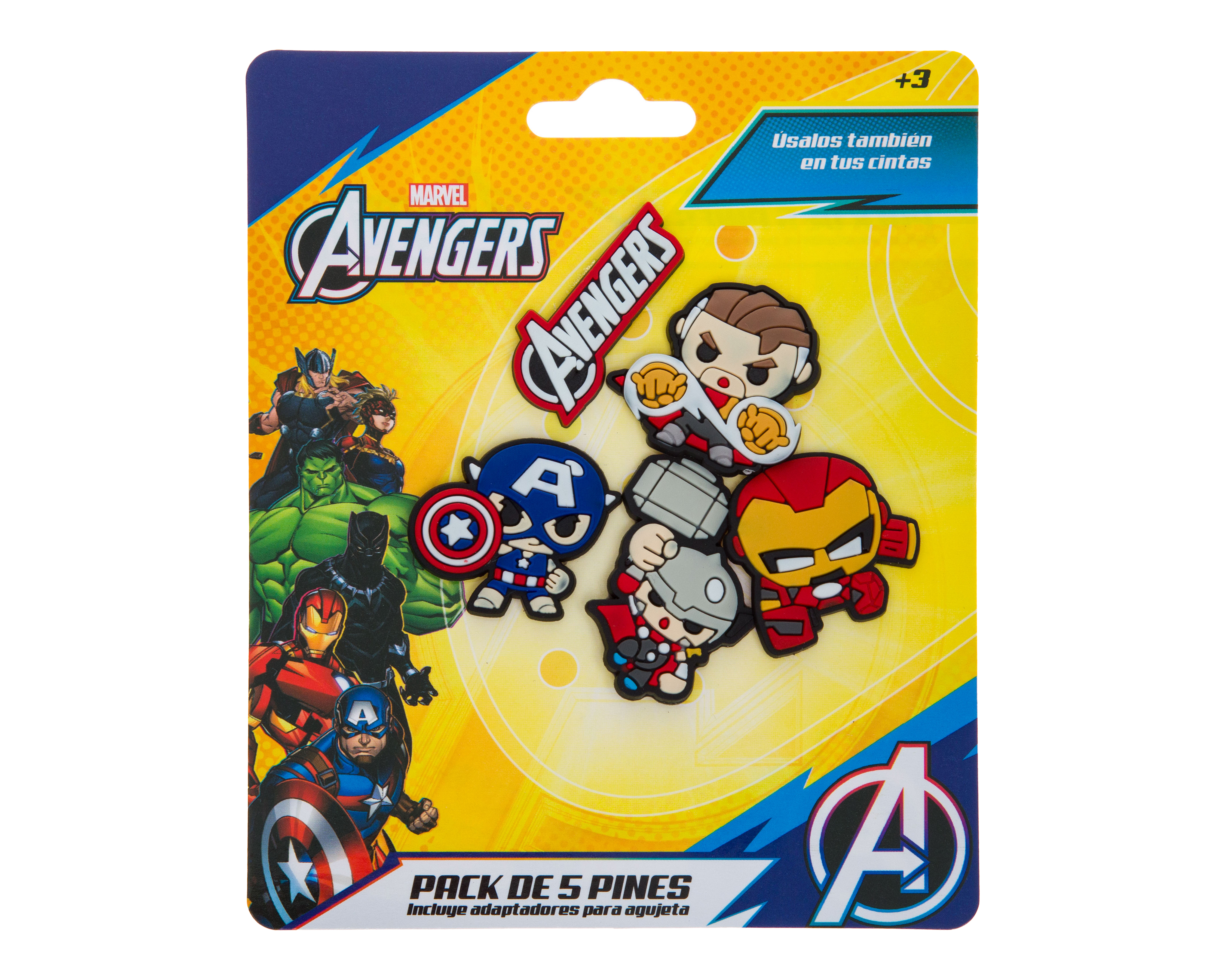 Foto 4 pulgar | Foto 3 | Paquete de Pines para Calzado Marvel Avengers 5 Piezas