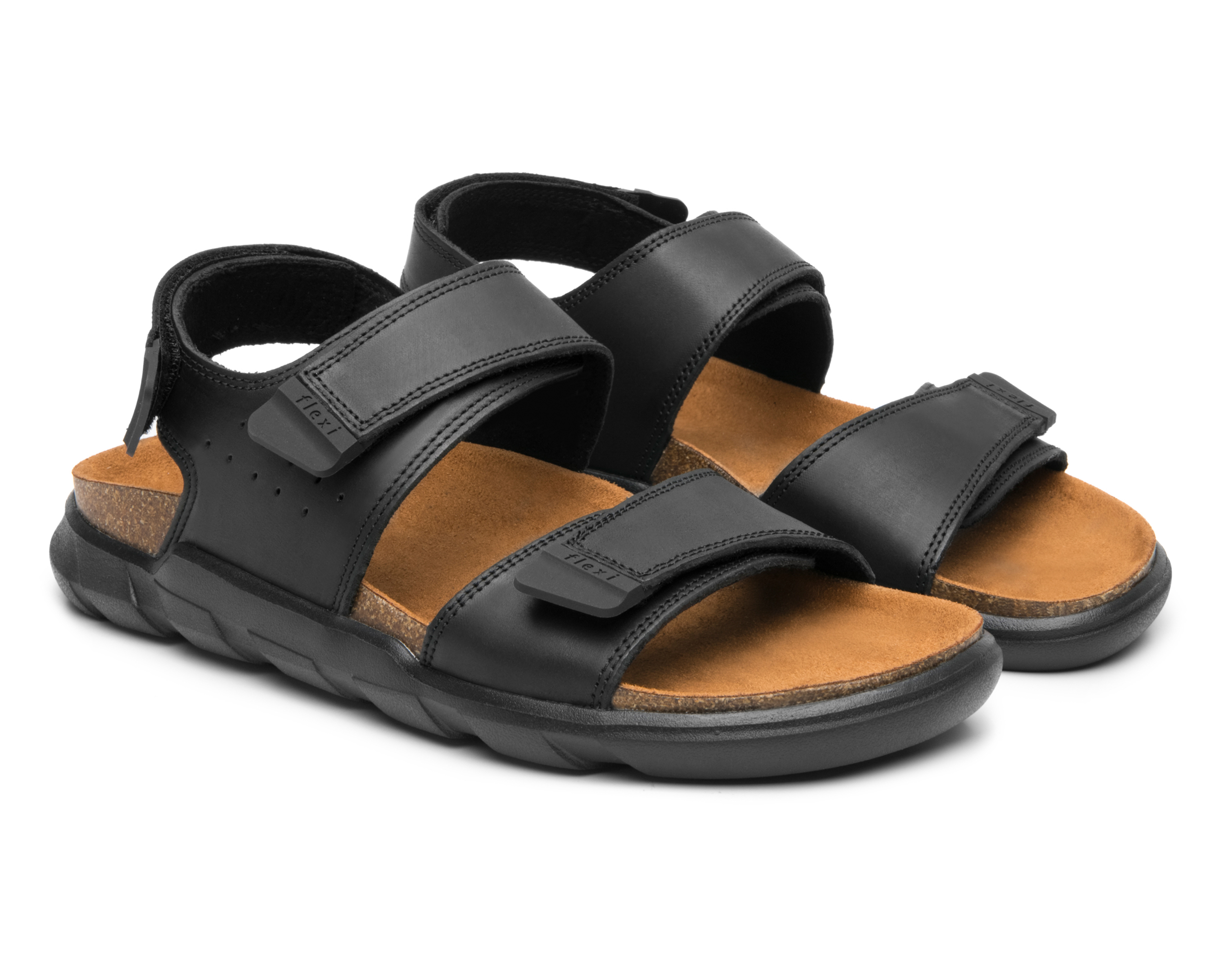 Foto 2 pulgar | Foto 1 | Sandalias Casuales Flexi de Piel para Hombre