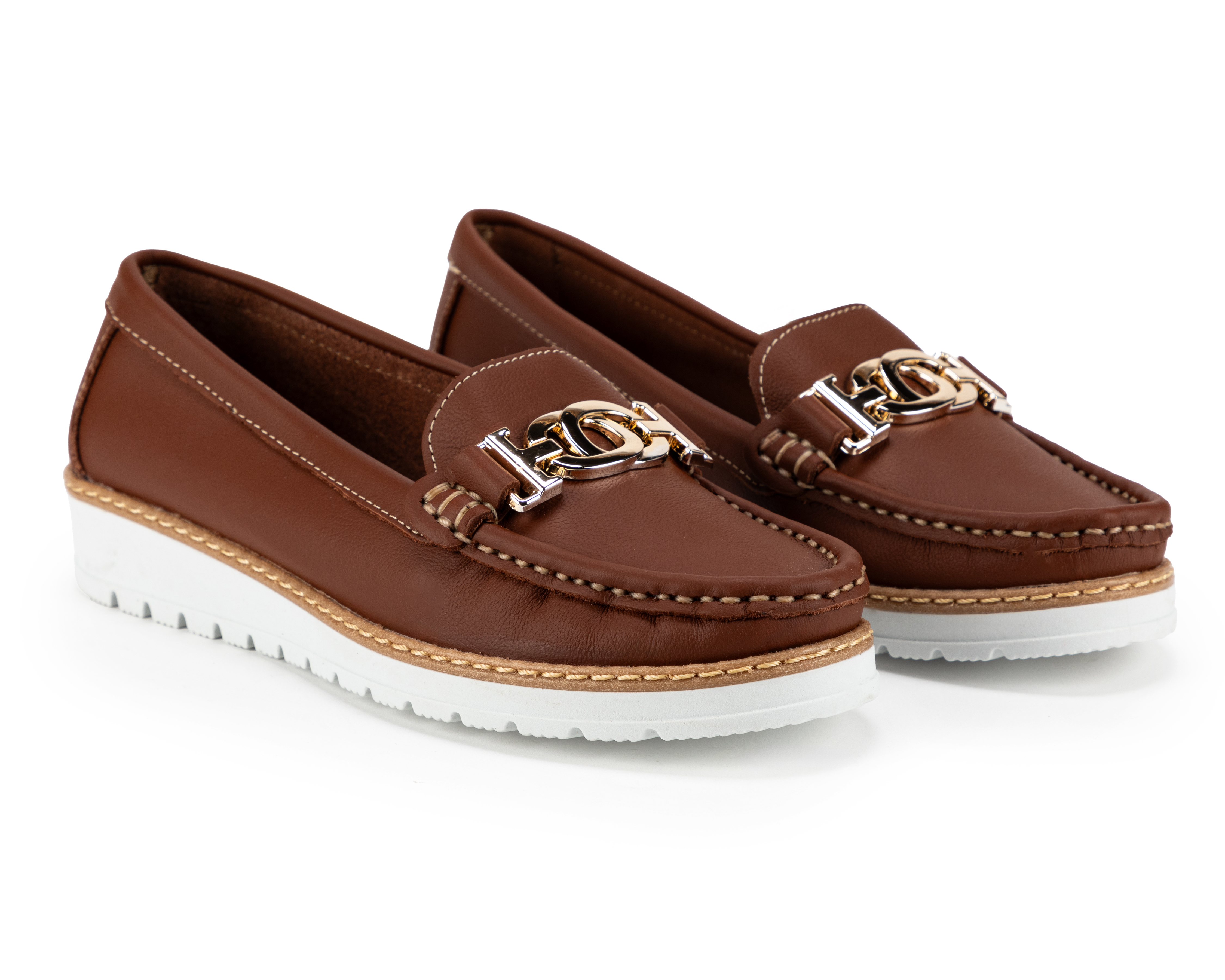 Foto 2 pulgar | Foto 1 | Mocasines York Team Polo Club de Piel para Mujer