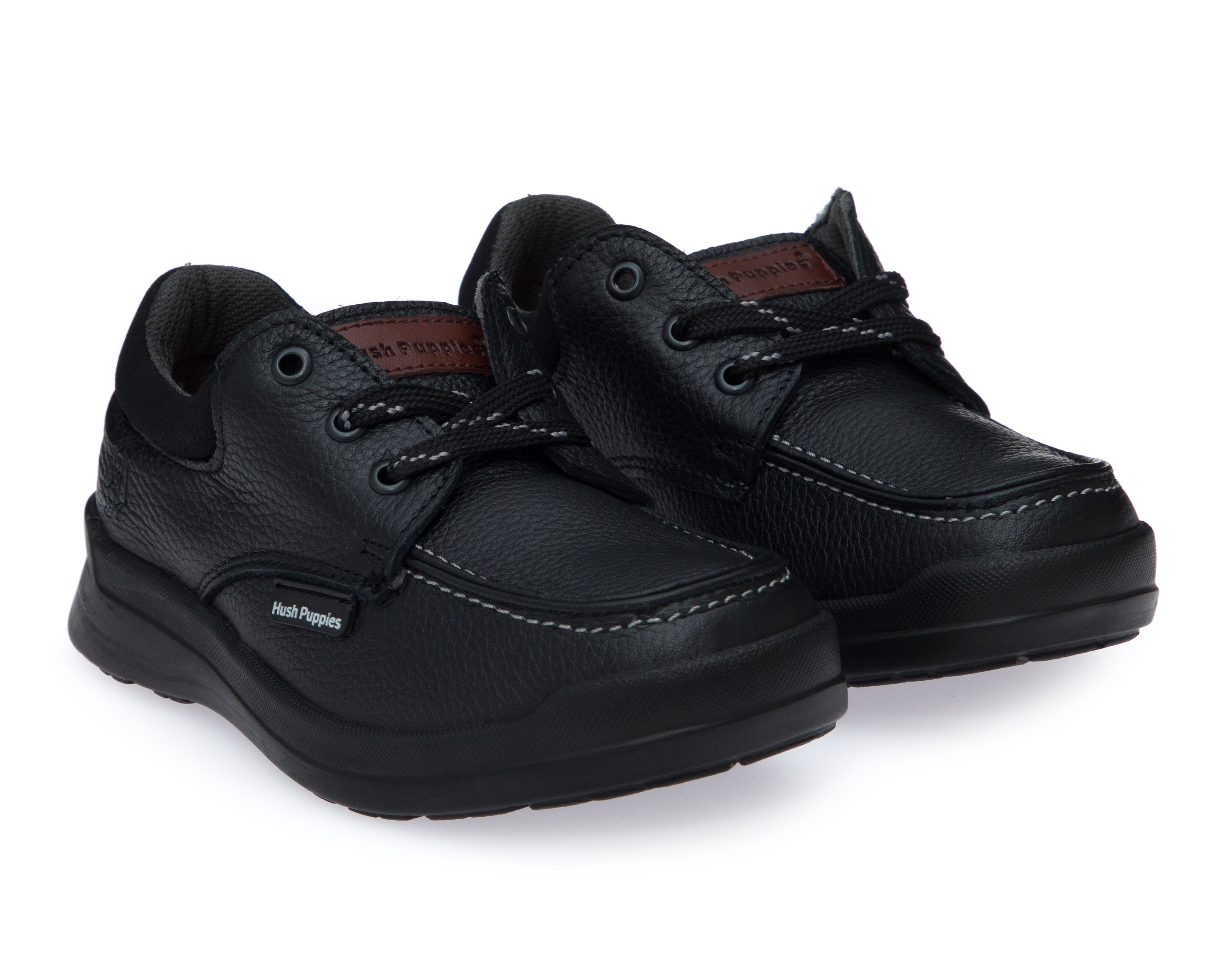 Foto 2 pulgar | Foto 1 | Zapatos Casuales Hush Puppies de Piel para Niño