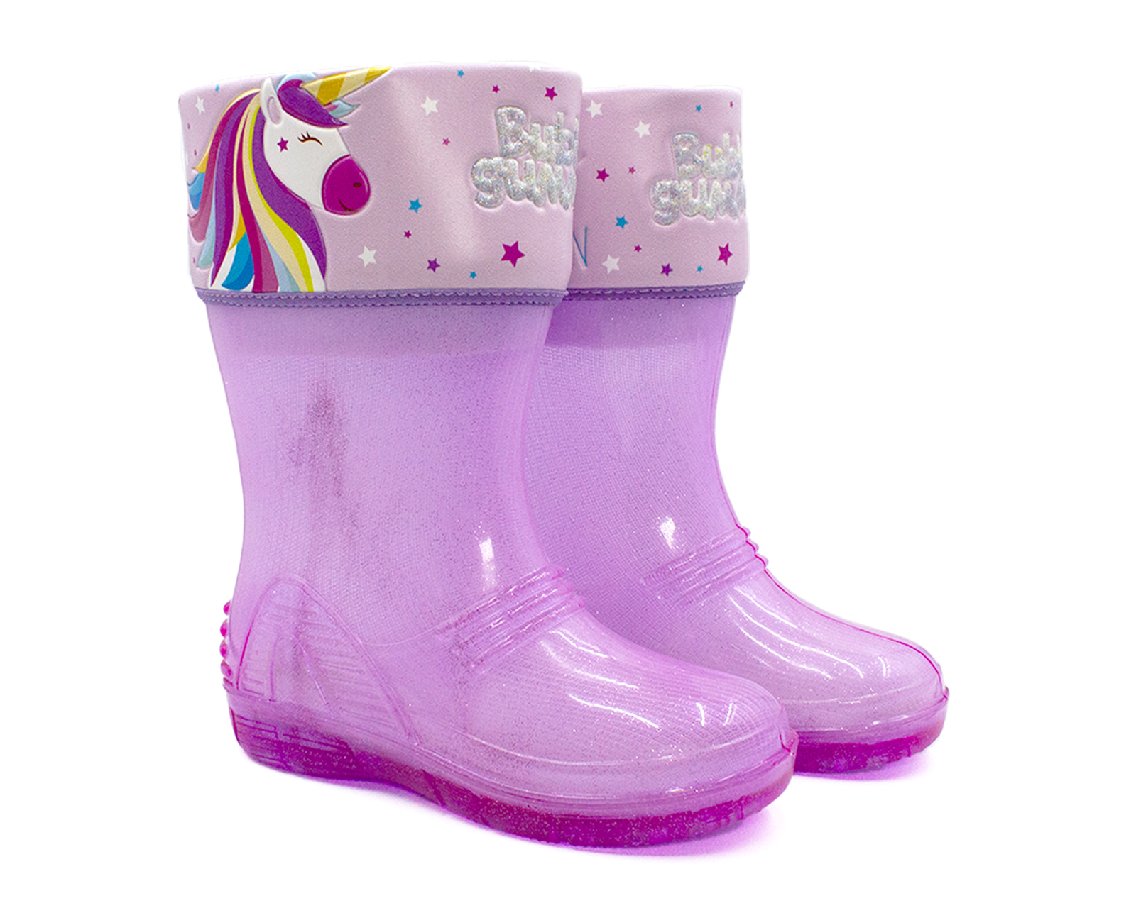 Foto 2 pulgar | Foto 1 | Botas de Lluvia Bubble Gummers Tiramisú para Niña