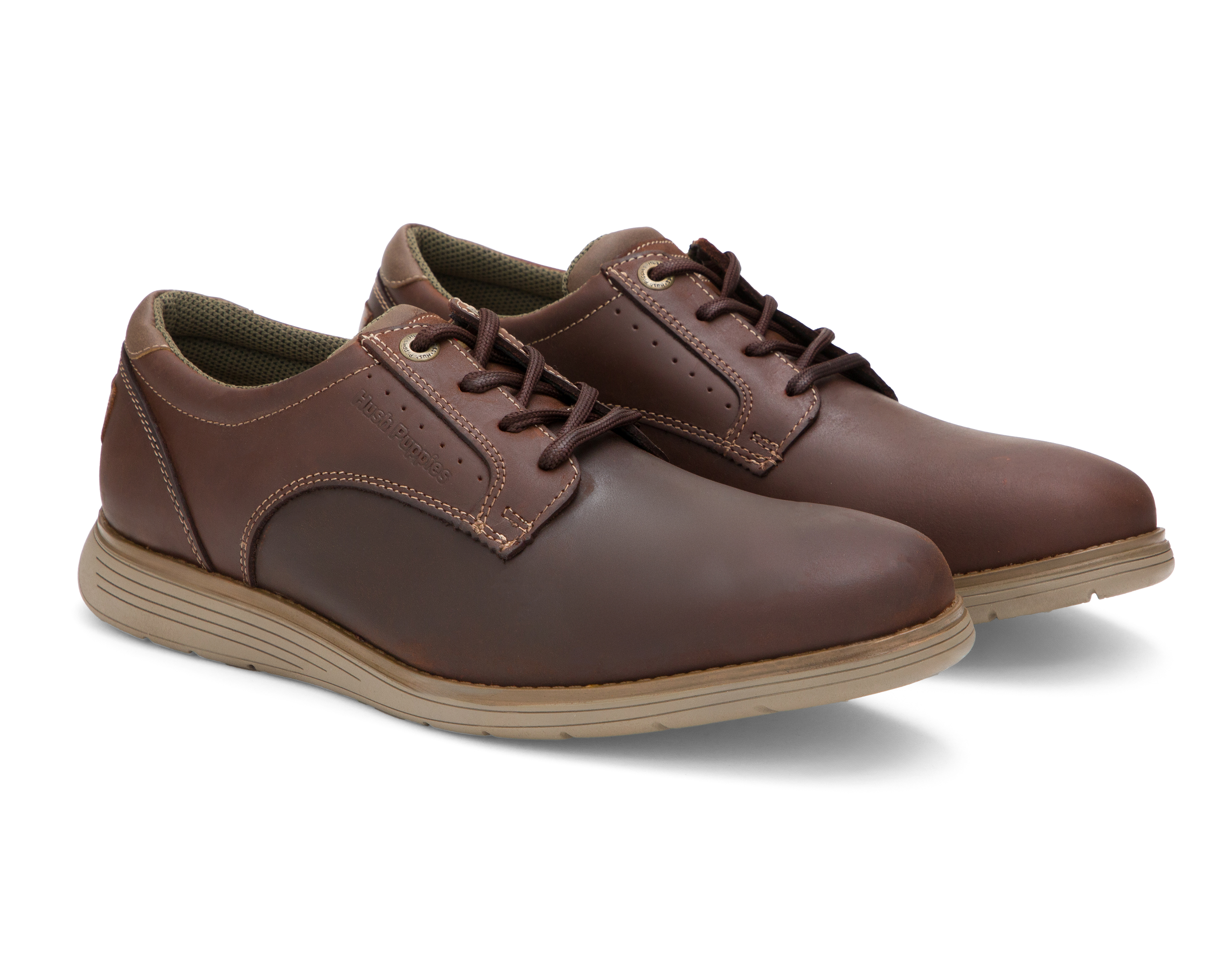 Foto 2 pulgar | Foto 1 | Zapatos Casuales Hush Puppies de Piel para Hombre
